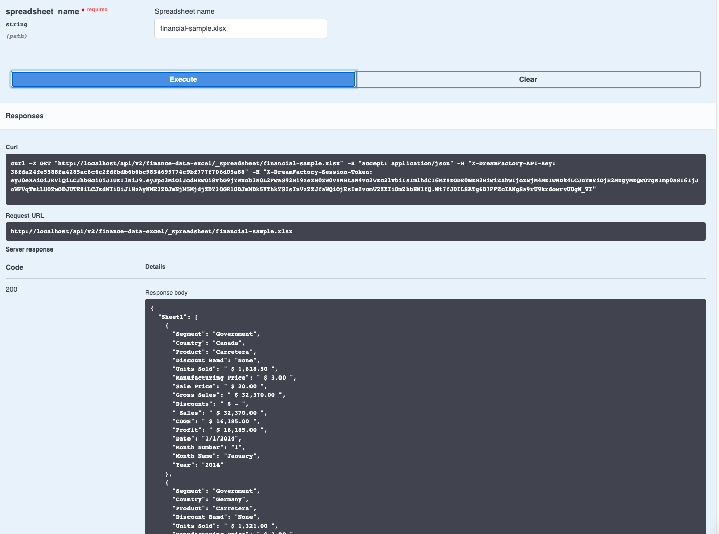 excel api documentation